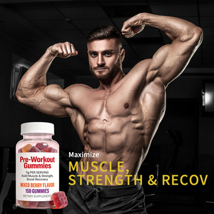 Gommose Pre-Allenamento OEM Private Label ai Frutti Rossi Misti con Beta-Alanina, Vitamina B12 e Caffeina per un Boost Energetico - Product Image 4