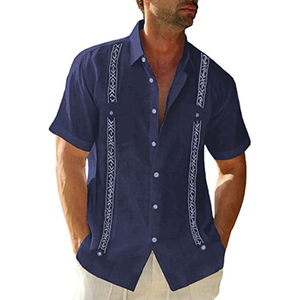 Camisa Guayabera Casual de Manga Corta para Hombre - Product Image 3