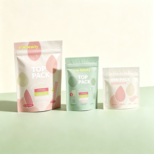 Sachet Zip Personnalisé OEM pour Kit d'Échantillons de Soins de la Peau, Ensemble de Routine Quotidienne, Pack d'Essai de Voyage, Emballage pour Vente en Ligne et au Détail - Product Image 1
