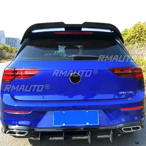Pour VW Golf MK8 2020-2023 Kit Carrosserie Aileron de Toit Arrière Aspect Fibre de Carbone Style Sportif Aileron de Coffre Arrière Accessoires Auto - Product Image 5