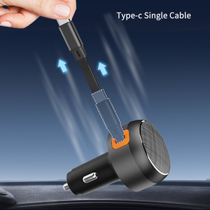 Nuevo cargador de coche retráctil PD de 60W súper rápido para celular, tipo C, cargador de coche retráctil rápido de 30W para celular, pequeño. - Product Image 3