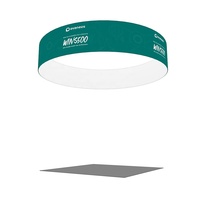 Panneau suspendu pour salon professionnel en aluminium, pliable sans outil, impression personnalisée, 20 pieds