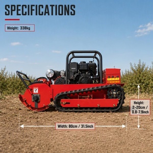 Tondeuse à gazon télécommandée diesel 15HP, portée de 400m, largeur de coupe de 80cm - Product Image 3