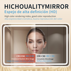 Cao cấp thông minh fogless tắm Gương điều khiển cảm ứng phòng tắm gương LED chiếu sáng không thấm nước chống sương mù tính năng thông minh gương - Product Image 5