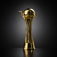 Coupe du Monde Sportive en Or 3D sur Mesure, Design Original, Taille Réelle, Récompense de Haute Qualité en Métal pour Compétitions Sportives