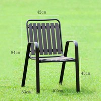 Chaise de jardin empilable en résine légère de style moderne JP, résistante aux intempéries, pour hôtel, parc, terrasse, bord de piscine
