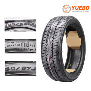 Nouveau <span class=keywords><strong>pneu</strong></span> tubeless YUEBO 125/65-12 en caoutchouc naturel pour <span class=keywords><strong>moto</strong></span>, résistant à l'usure et antidérapant pour scooter et vélo électrique - Product Image 2
