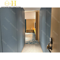 Ensemble moderne personnalisé de chambre d'hôtel design de chambre d'hôtel Ensemble de chaîne de luxe en bois massif de meubles d'hôtel en vente