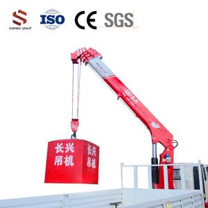 จีน5ton สามส่วนขนาดเล็กตรงแขนเครนรถบรรทุกยกรถเครนสำหรับขาย - Product Image 2