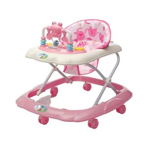 Nouveauté : Trotteur interactif 4-en-1 pour bébé avec dossier haut, musique et éclairage, pour usage domestique - Product Image 1