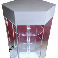 Présentoir Rotatif Électrique en Acrylique Écologique et Durable avec Éclairage LED pour Expositions Muséales et Vente au Détail - Vente en Gros Usine