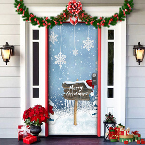 Decoración navideña para el marco de la puerta, telón de fondo navideño, decoración colgante para la puerta, decoración para fiestas de Año Nuevo, tapiz para el marco de la puerta - Product Image 4