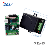 Kit émetteur et récepteur sans fil RF, Offre Spéciale de réduction AC/dc 12v, un canal longue portée, commutateurs de porte YET401PC