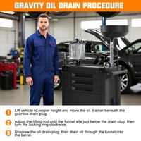 Fabricant d'usine de liquide de vidange d'huile avec armoire à outils à 3 tiroirs pour l'entretien automatique