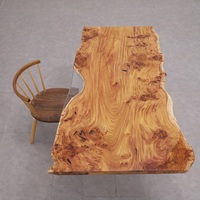 Plateaux de table extensibles en bois massif Zelkova japonais, dalles de bois exotiques pour meubles de maison et usage professionnel
