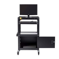 Chariot multimédia pour salle de classe, table de projection, système multimédia, armoire fonctionnelle mobile, chariot informatique pour présentation