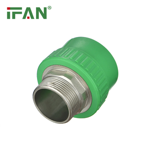 IFAN PN25 connecteurs en plastique PPR tuyau d'eau adaptateur hexagonal mâle raccords de plomberie prise vert mâle filetage - Product Image 2