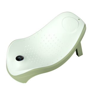 Chaise de bain pour bébé avec capteur de température 0-12 mois, structure en polypropylène (PP), siège de soutien pour le bain des nouveau-nés - Product Image 1