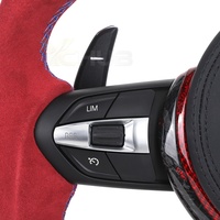 Volant personnalisé en fibre de carbone forgée rouge pour BMW F01 F06 F10 F20 F30 F32 F36 M3 F80 M4 F82 M2 F87 E70 E71 E90 E92