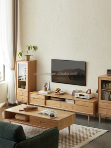 A1081 Soporte de <span class=keywords><strong>TV</strong></span> de madera de roble macizo de estilo nórdico-Muebles de sala de estar de lujo - Product Image 3