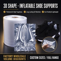 Film de support gonflable transparent PA+PE pour chaussures et bottes, sac à colonnes d'air, coussin d'air pour empeigne, film d'emballage