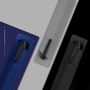 Tas kulit PU penjualan laris lengan pena kulit buatan kantong pena hadiah bisnis untuk promosi - Product Image 2