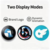 Affichage dynamique circulaire IPS pour emblème de voiture, adapté aux logos animés personnalisés BMW, écran intelligent, accessoires de modification extérieure de voiture