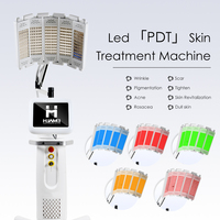 Puissant 1830 lampes led photon 5 couleurs 415nm 520nm 590nm 660nm 850nm pdt led visage thérapie par la lumière rouge machine faciale pour une utilisation en spa