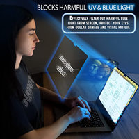 Facile marche/arrêt magnétique filtre d'écran bloquant la lumière bleue protecteur anti-éblouissement pour MacBook Air /Pro 13.3 ",14.2".15.4 "et 16.2"