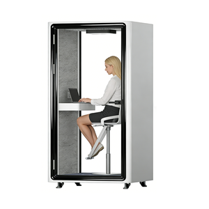 Cabinas de Reuniones Insonorizadas Removibles Hechas de Panel Acústico <span class=keywords><strong>y</strong></span> Vidrio Insonorizado, Cabina de Trabajo Mimi, Cabina de Maquillaje - Product Image 1