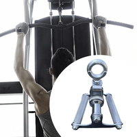 Barre de presse triceps double poignée robuste antidérapante pour l'entraînement de musculation