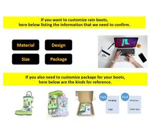 تخفيضات كبيرة على أحذية أطفال من المطاط الطبيعي ، أحذية نصف بوت ، مضادة للماء مع بطانة قطنية قابلة لإعادة التدوير لموسم الخريف - Product Image 6