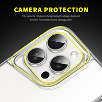 Luxe TPU Transparent Antichoc PC Armure Téléphone étui pour iphone 16 15 14 13 12 11 Pro Max 7 8 Plus XR XS Clair Protection Couverture