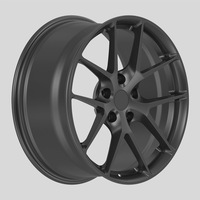 Rines de Aleación de Aluminio Forjado Hongxin de 19/20 Pulgadas, 5x114.3 ET 35/45, Acabado Negro, Diseño de 5 Radios, para el Nuevo Tesla Model 3, 1 Año de Garantía
