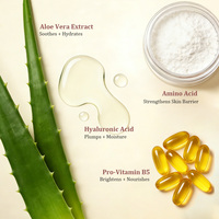 Mousse Nettoyante Visage OEM aux Acides Aminés, Aloe Vera et Acide Hyaluronique – Contrôle du Sébum, Hydratant, Démaquillant, Équilibrant le PH