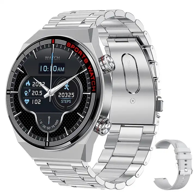 ECG+PPG BT Call QW39 Smart Watches Sports Bracelet NFC Waterproof Custom Watch Face Men QW39 SmartWatch Round for IOS Android
