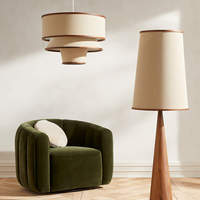 Lampadaire moderne en bois massif de noyer Modèle Room Studio Lampe personnalisée