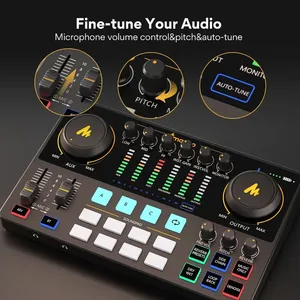 Voor Maono Ame2 All-In-One Studio Audio <span class=keywords><strong>Interface</strong></span> Live Streaming Pc Gitaar Mixer Podcast Apparatuur Met Geluidskaart Maonocaster - Product Image 4
