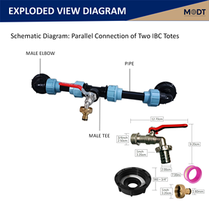 S60X60 MDT connecteur de Valve rapide <span class=keywords><strong>robinet</strong></span> de réservoir <span class=keywords><strong>IBC</strong></span> <span class=keywords><strong>pour</strong></span> Tube PE 20/25/32mm surface lisse raccord de tuyau en plastique matériau PP - Product Image 2