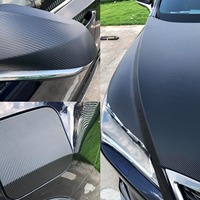 Film Adhésif Carbone 5D Brillant Pour Voiture - Noir - 20€/m² - PVC Haute Qualité - Marque Rapid Teck