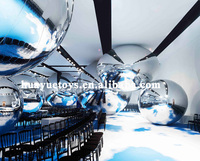 Boule miroir gonflable à l'hélium, écologique, moderne, luxueuse, imperméable, pour la décoration de mariage, vente chaude
