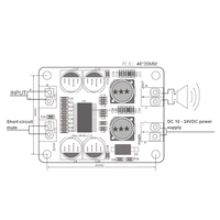 Placa de Desarrollo Mono Canal TPA3118, Módulo PBTL, Altavoz de Audio de 60W, Circuito Amplificador de Audio Clase D