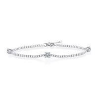 Bracelet carré en argent S925 avec moissanite - Accessoires de mode pour femmes avec un design étoilé de rêve, nouvelle sortie en stock en gros
