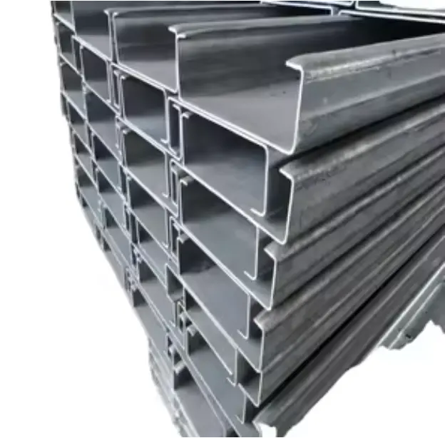 Sezione C acciaio purlins dimensioni standard di acciaio labbro canale c sezione