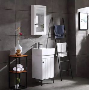 Piccolo <span class=keywords><strong>salvaspazio</strong></span> mobili per la casa bagno di vanità mobile bagno vanità con lavandino - Product Image 4