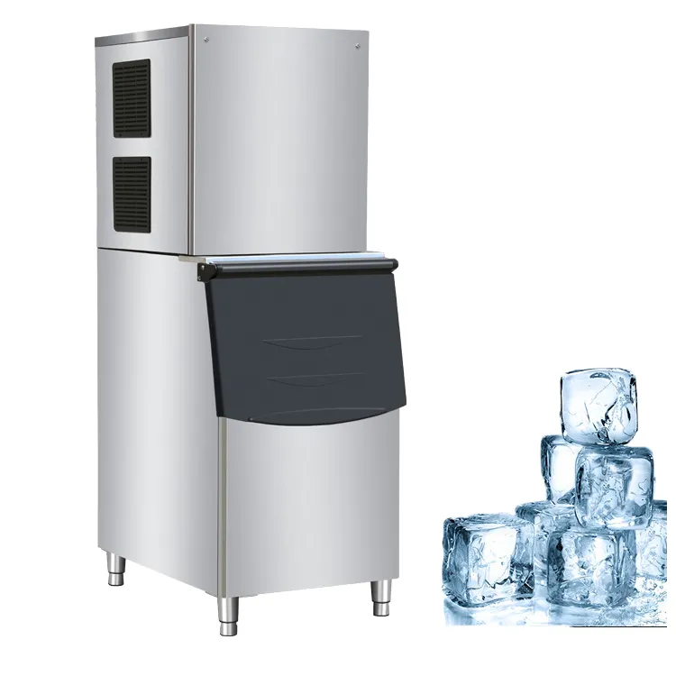 Macchina commerciale per cubetti di ghiaccio 300 Kg 400kg 500kg macchina per cubetti di ghiaccio per negozi nelle filippine Africa