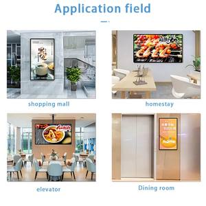 Wandbevestiging 24 inch 1080p capacitief touchscreen POE DC RJ45 RFID frontcamera Android tablet pc Rockchip quad-core commerciële advertenties - Product Image 5