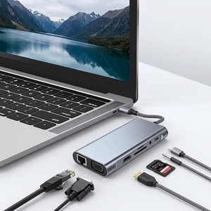 Hub USB-C Multifuncional 11 en 1, Adaptador de Estación de Acoplamiento USB-C Acasis, USB 3.0, HDMI, VGA, RJ45 Ethernet, SD/TF, Accesorios para iMac para Usuarios Profesionales - Product Image 6