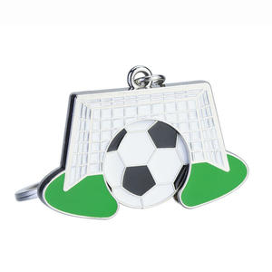 سلسلة مفاتيح معدنية بتصميم كرة القدم لمشجعي كرة القدم، هدايا ترويجية مخصصة لأندية كرة القدم - Product Image 5