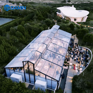 خيمة فاخرة كبيرة في الهواء الطلق إطار أسود قوي لحفلات الزفاف مكان الأحداث سرادق Atrium خيمة الاستقبال لحفل الزواج - Product Image 4